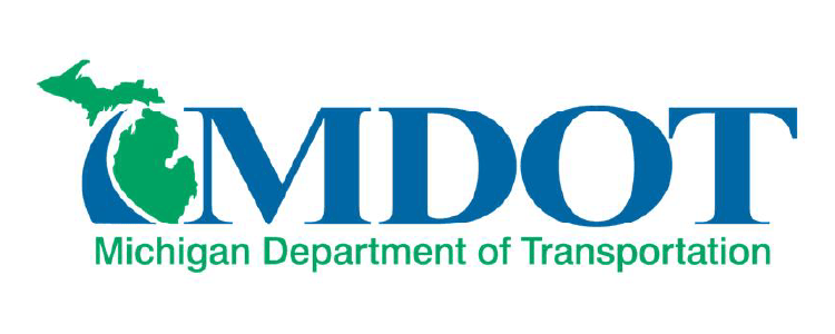 The Michigan Department of Transportation (MDOT) logo.