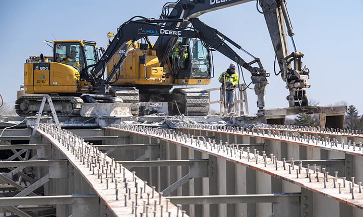 I-69 Bridge demolition