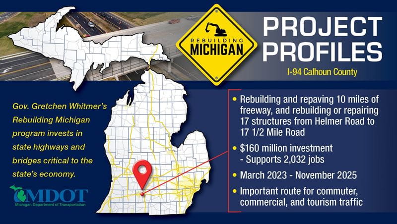 The Rebuilding Michigan Project profile for I-94 in Calhoun County.
