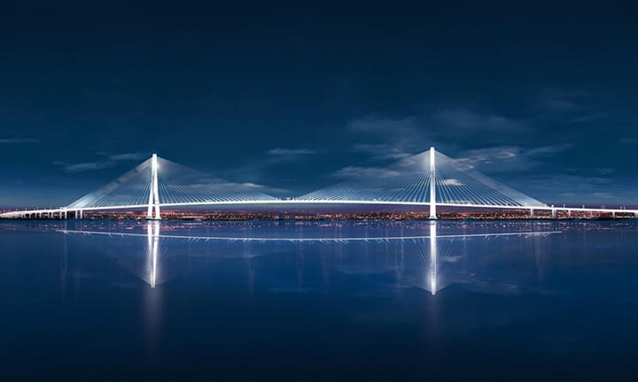 Rendering of GHIB at night