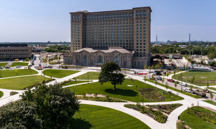  Electreon static charging installation at Michigan Central in Detroit.