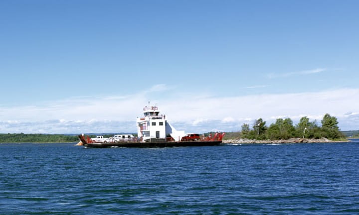 Sugar Island car ferry.