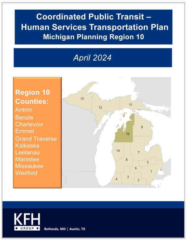 Coordinated Public Transit - Human Services Transportation Plan Region 10 cover.