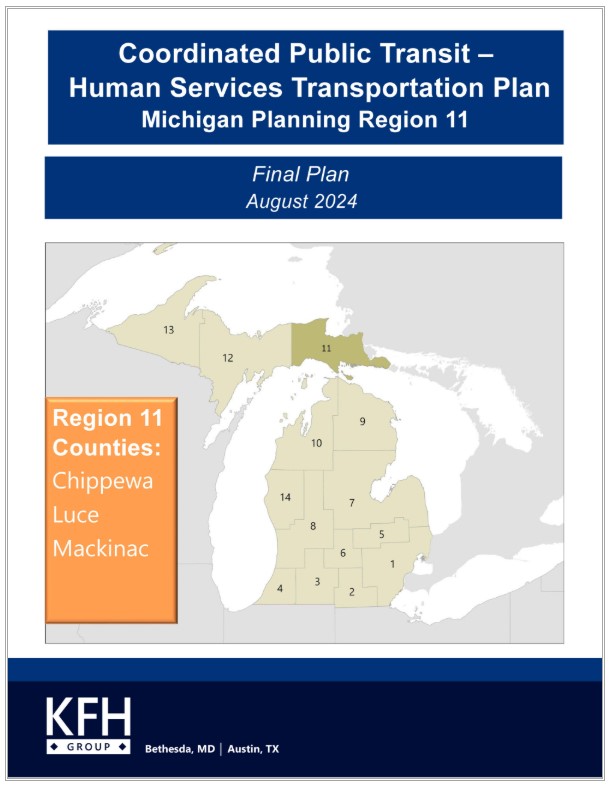 Coordinated Public Transit - Human Services Transportation Plan Region 11 cover.