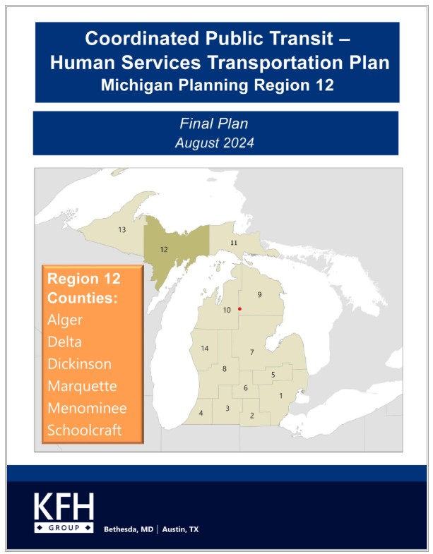 Coordinated Public Transit - Human Services Transportation Plan Region 12 cover.