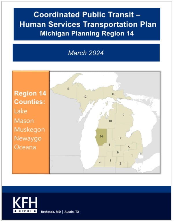 Coordinated Public Transit - Human Services Transportation Plan Region 14 cover.