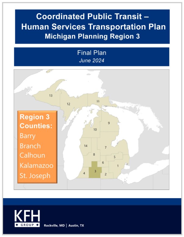 Coordinated Public Transit - Human Services Transportation Plan Region 3 cover.