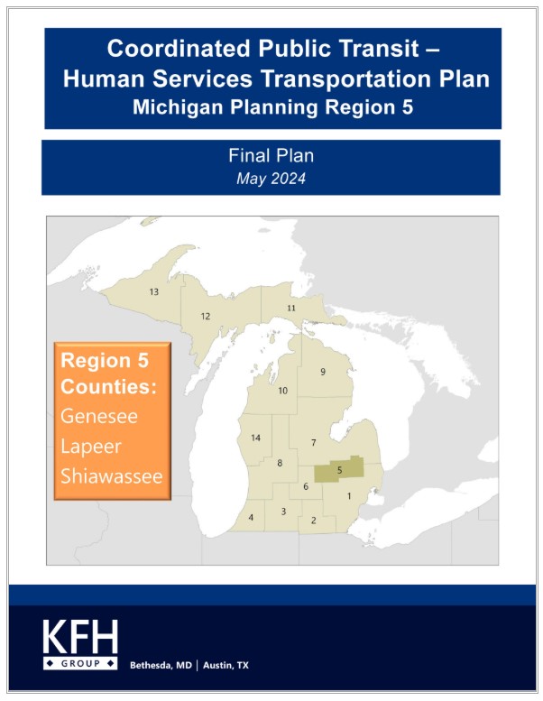 Coordinated Public Transit - Human Services Transportation Plan Region 5 cover.