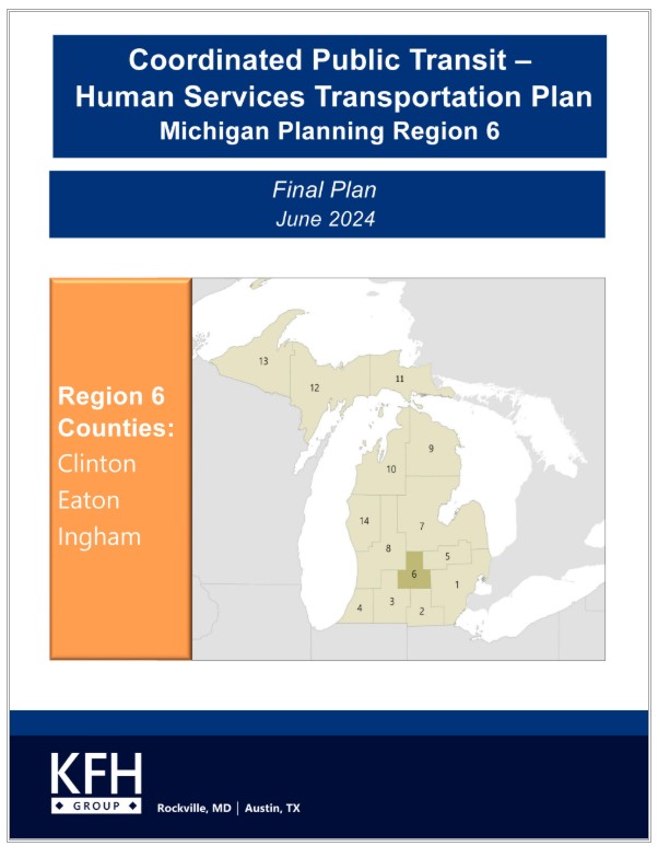 Coordinated Public Transit - Human Services Transportation Plan Region 6 cover.