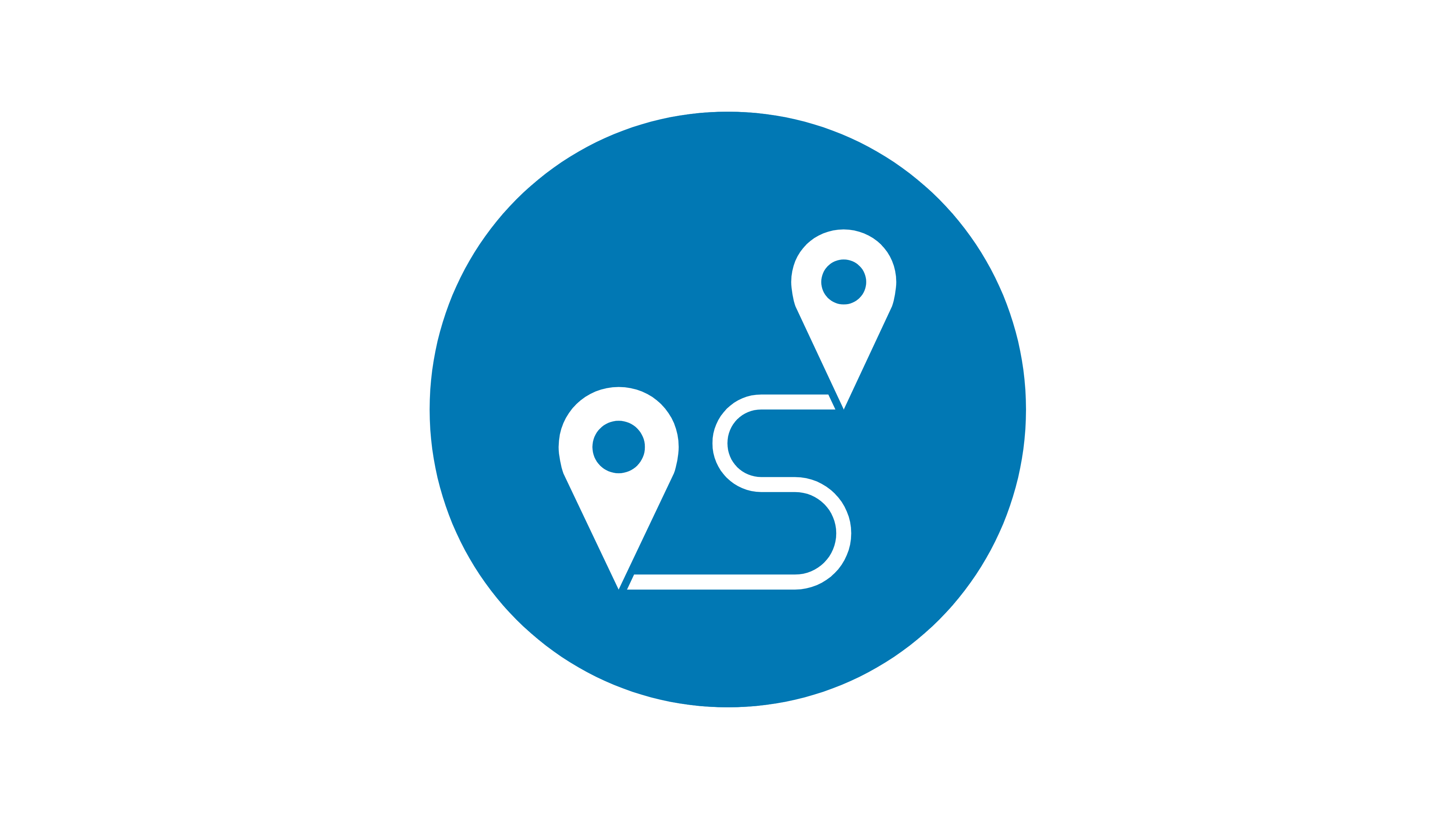 Blue location icon.