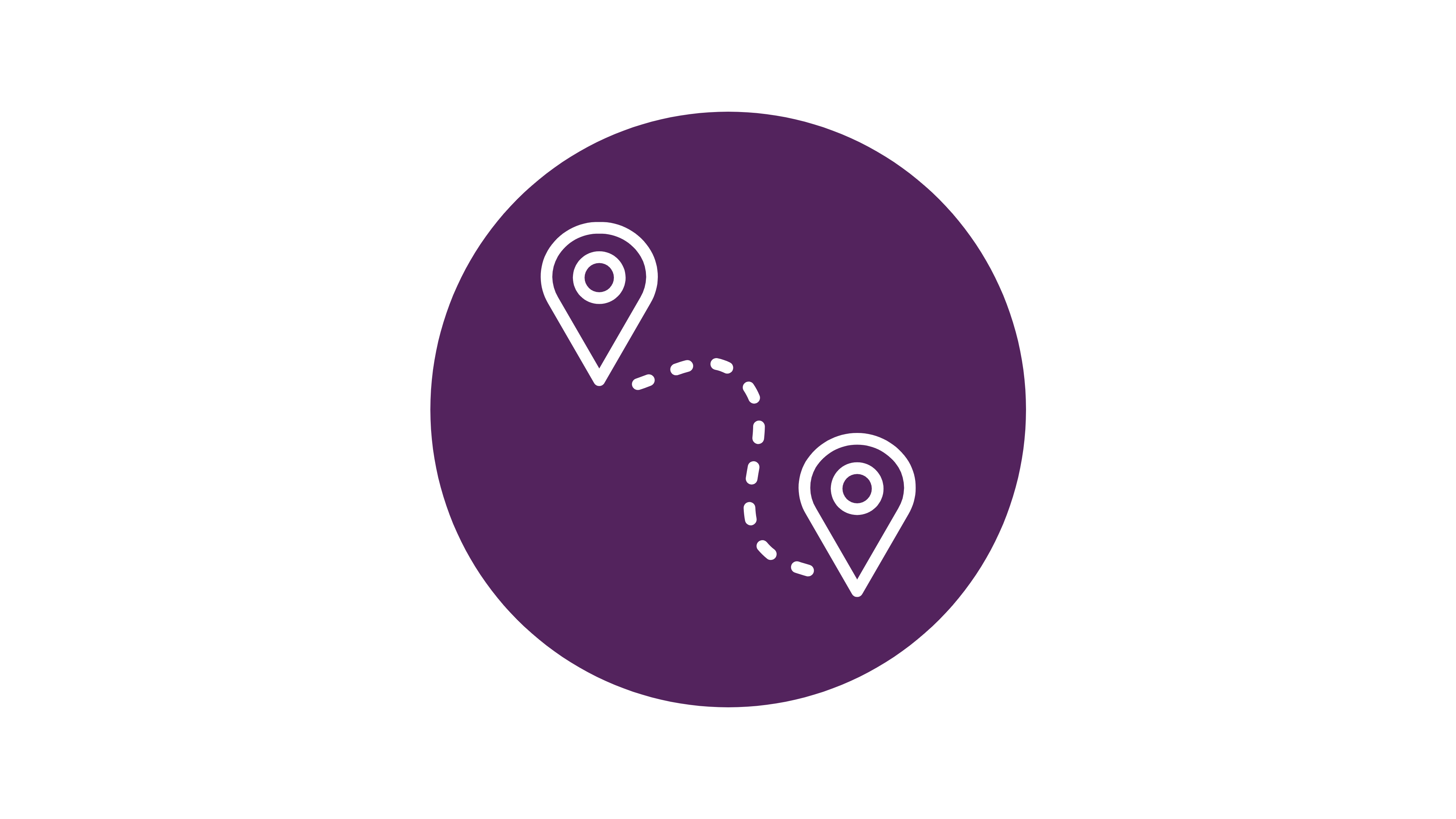 Purple location icon.