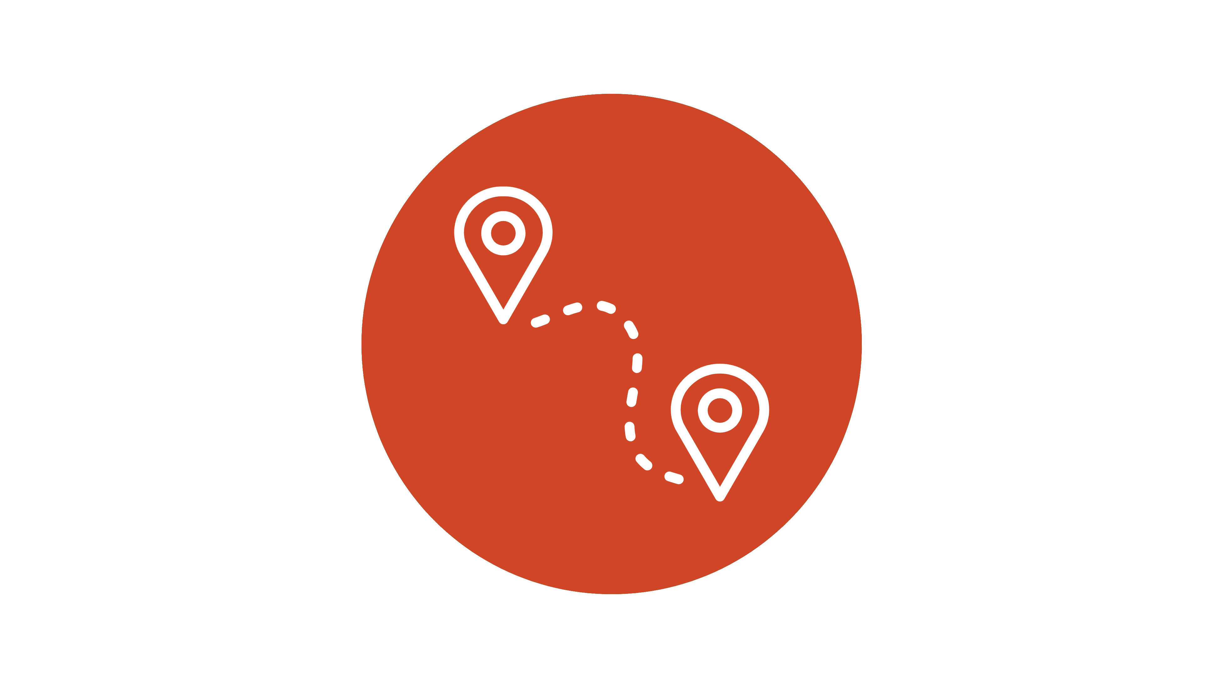 Orange location icon.