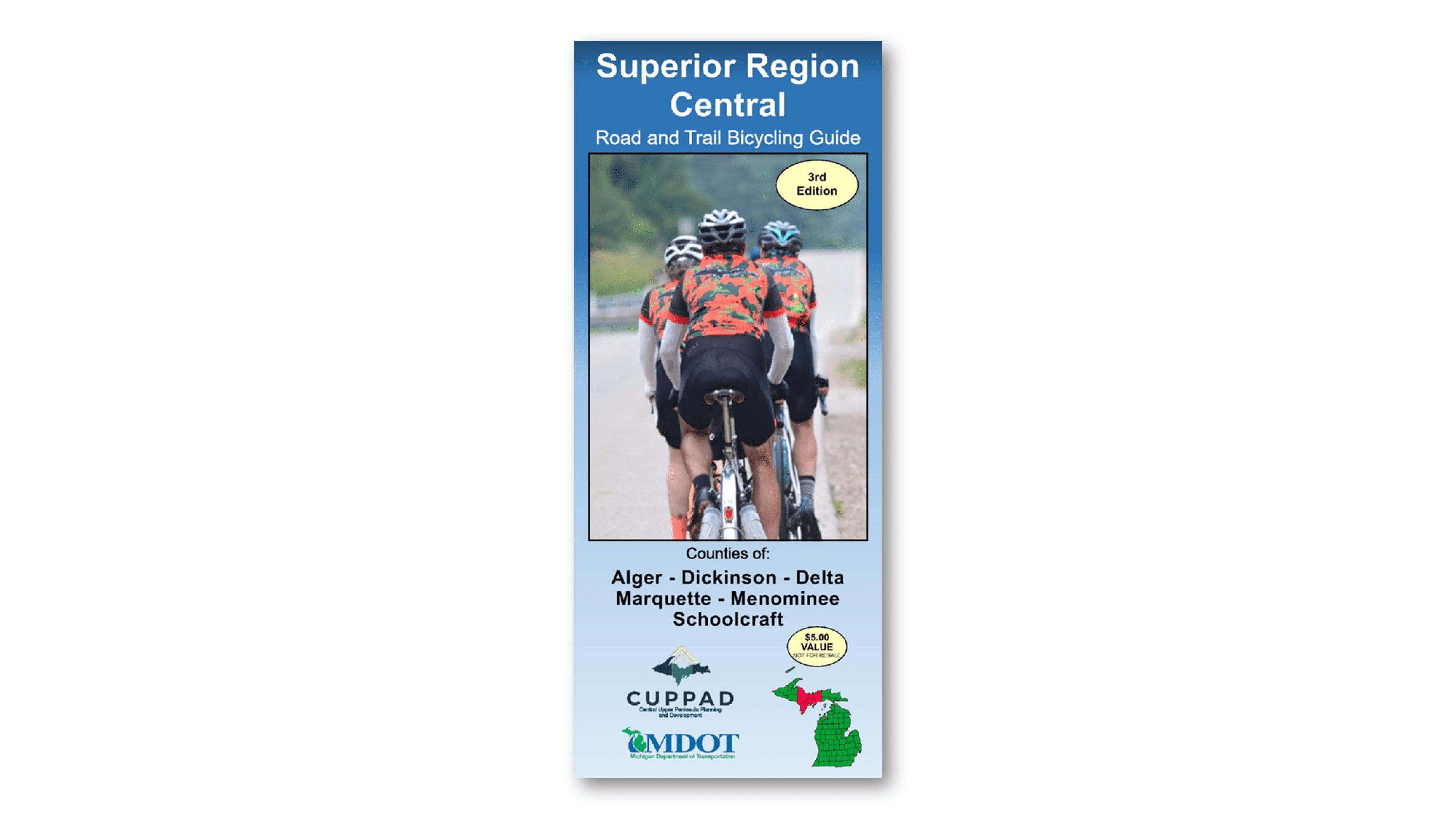 Superior Region Central Bicycle Map Cover