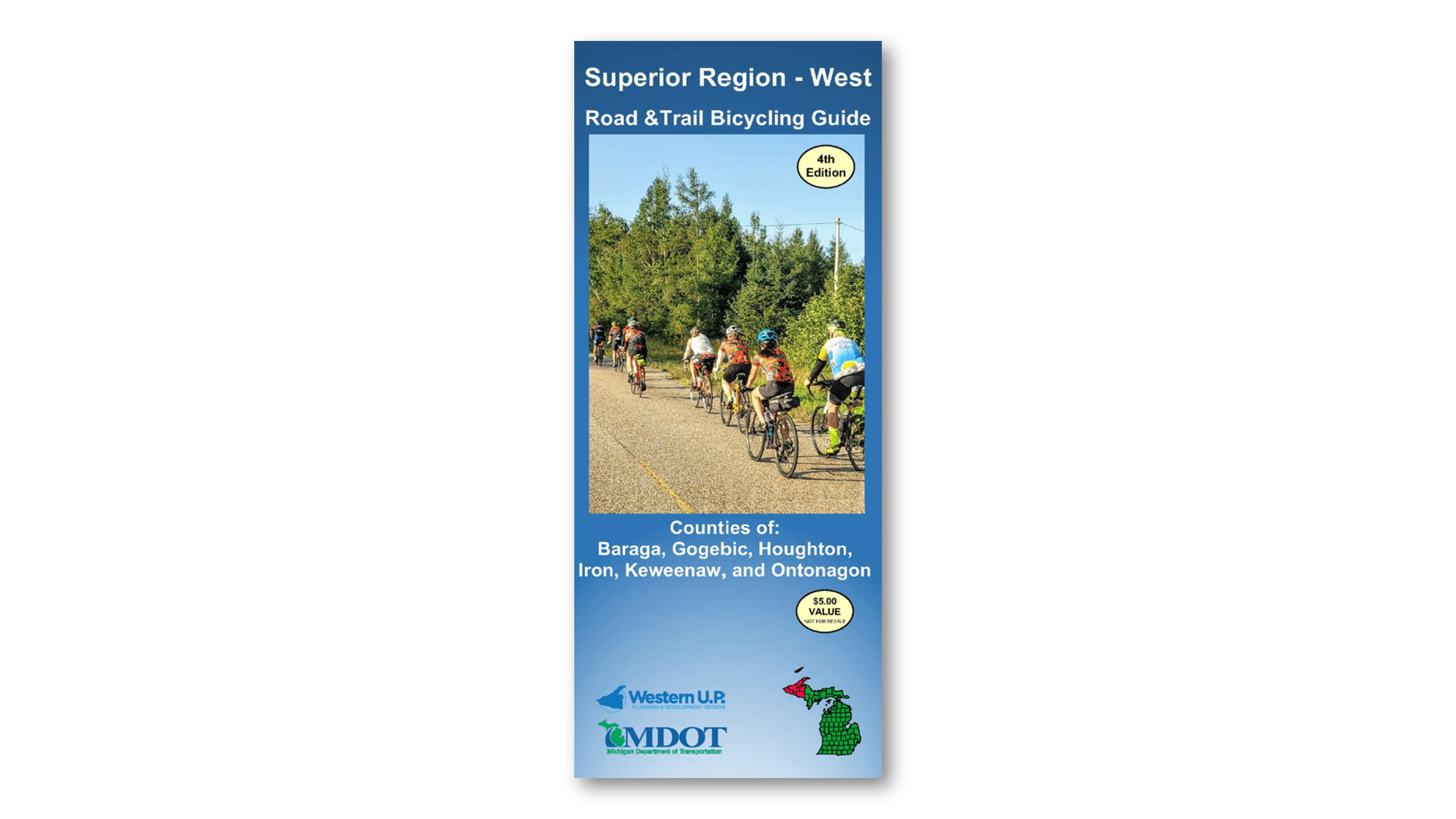 Superior Region West Bicycle Map Cover