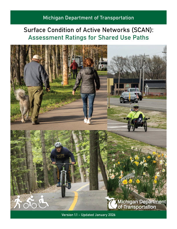 The cover of the Surface Condition of Active Networks (SCAN): Assessment Rating for Shared Use Paths manual.