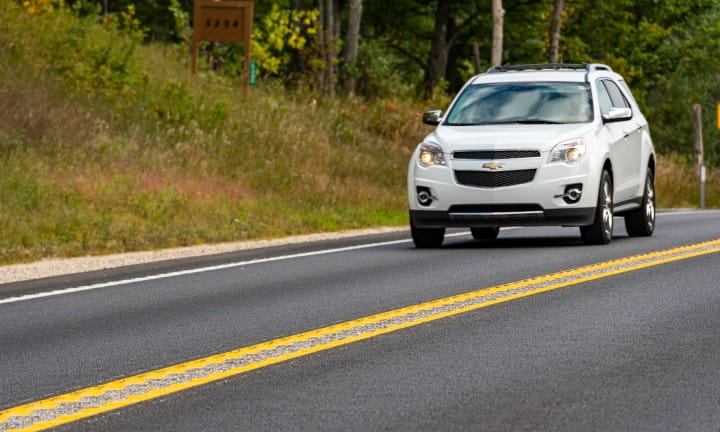 Centerline rumble strips on M-32 in Otsego County.