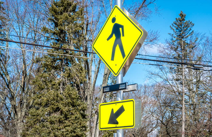 A Rectangular Rapid Flashing Beacon (RRFB).