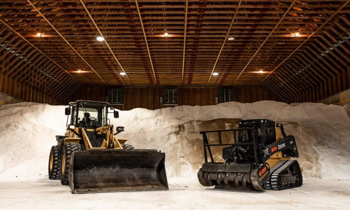 MDOT salt shed ready for winter.