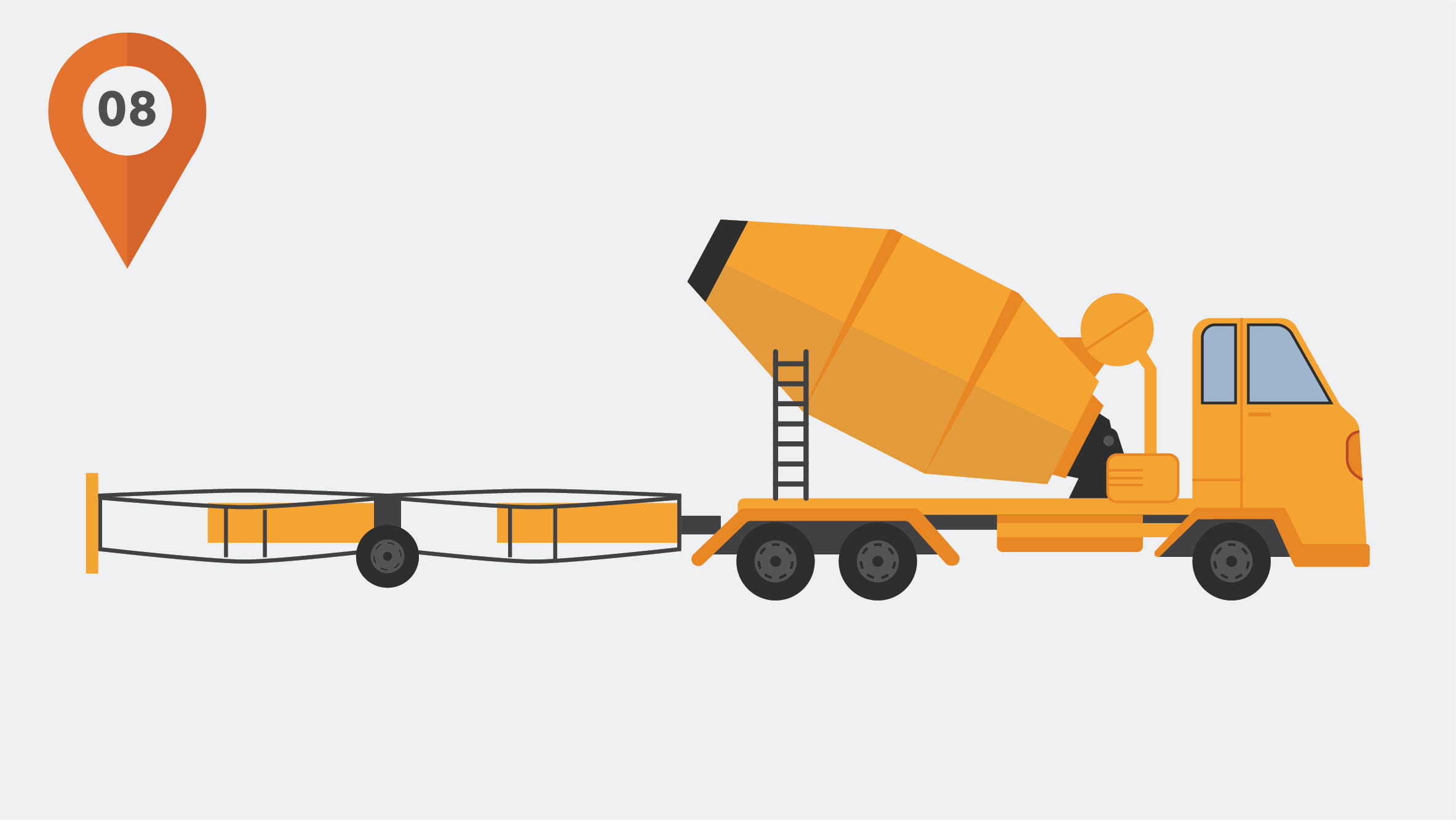 A graphic of work zone equipment.