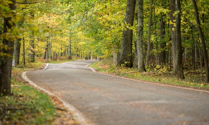 M-119 Byway in Emmet County, Michigan.