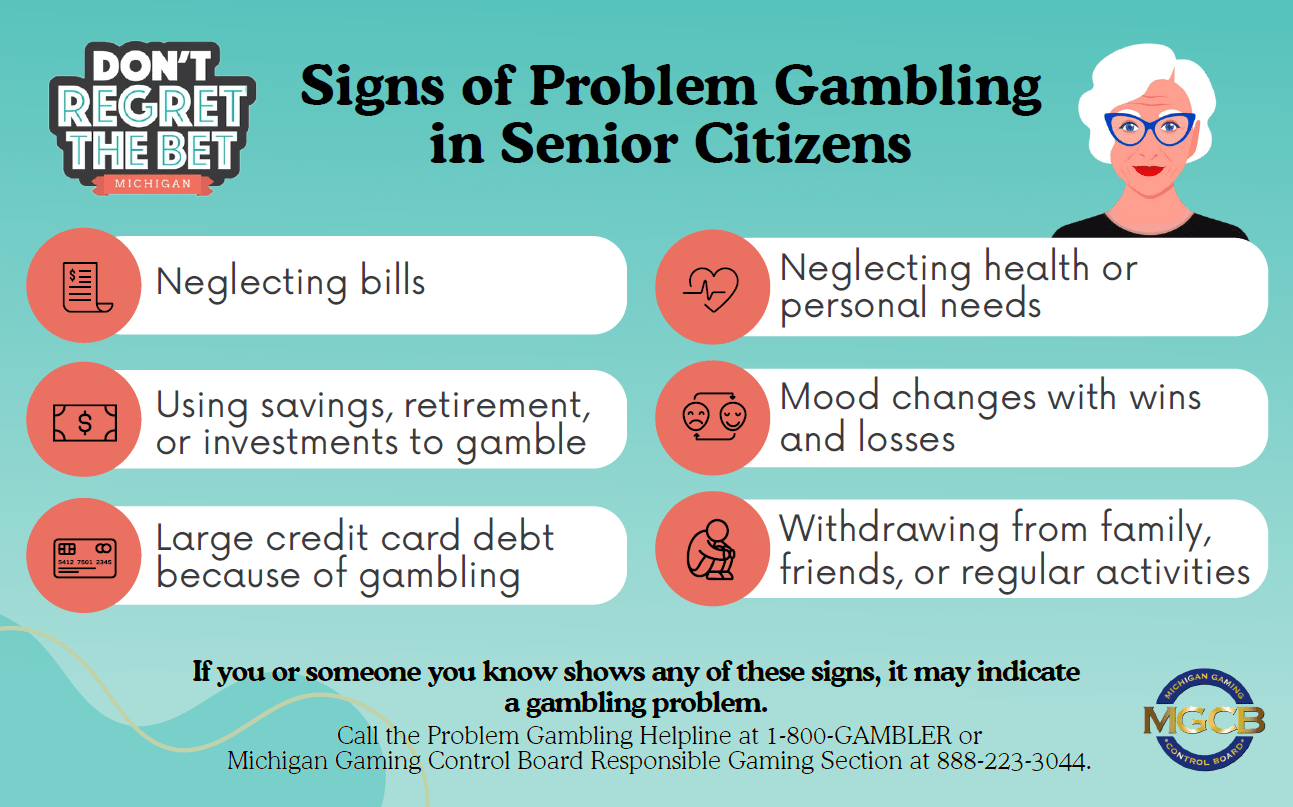 3x5 Card-Signs of Problem Gambling in Seniors