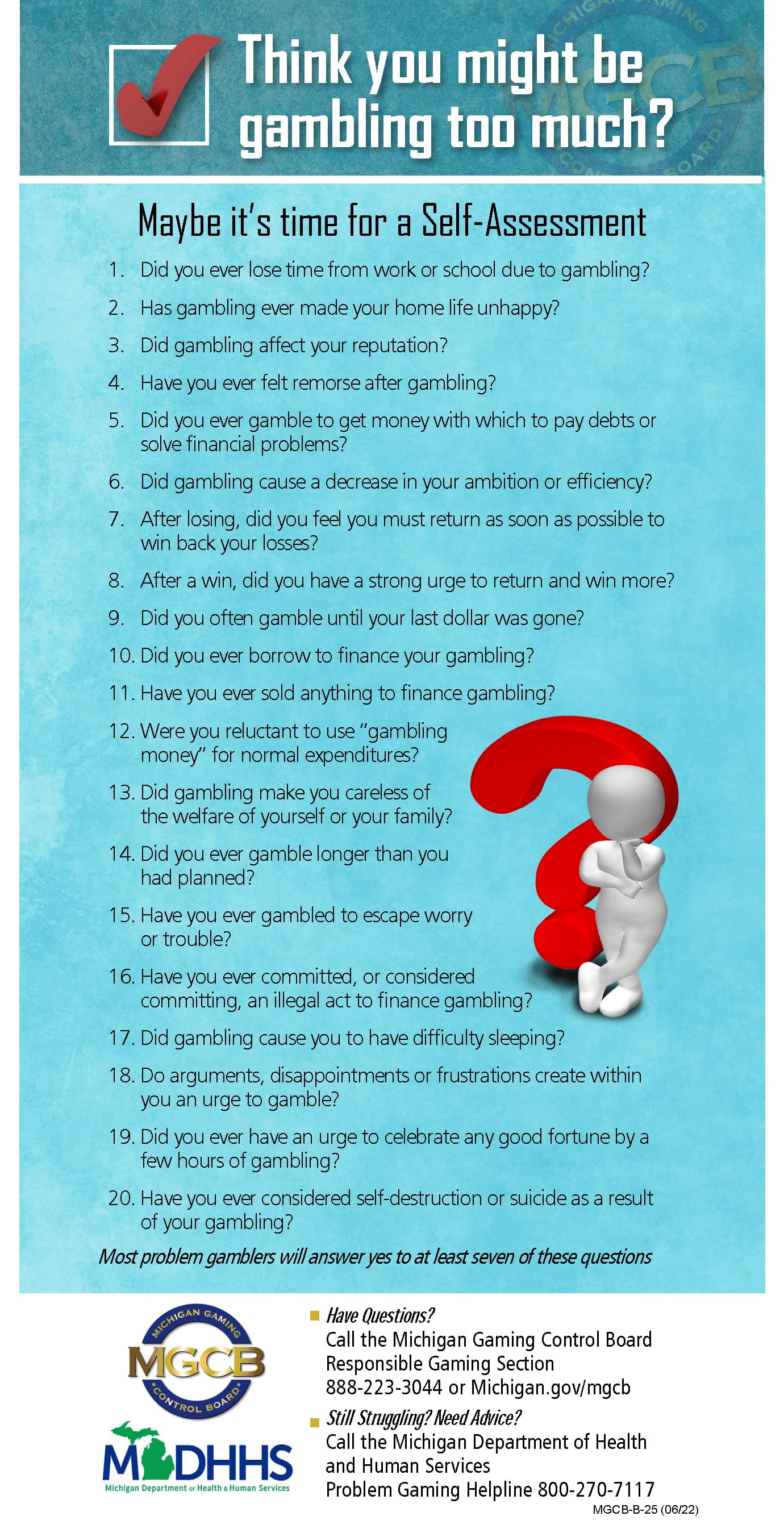 Self-Assessment (Rack Card)