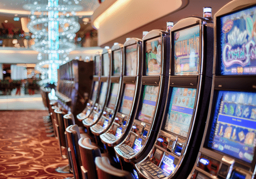 Row of slot machines