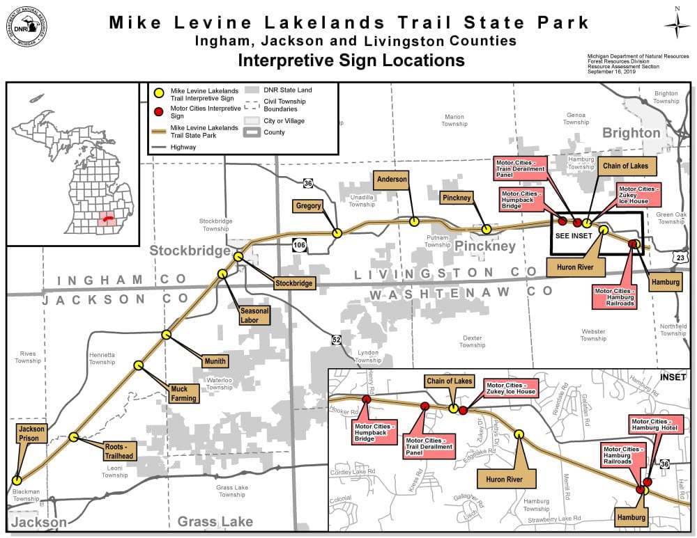 a map of the lakelands trail