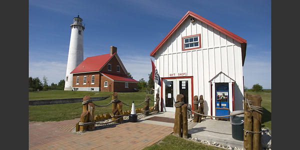 Tawas Point Lighthouse and gift shop