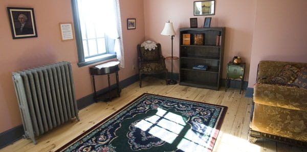 Period room at the lightkeeper's dwelling at Tawas Point Lighthouse