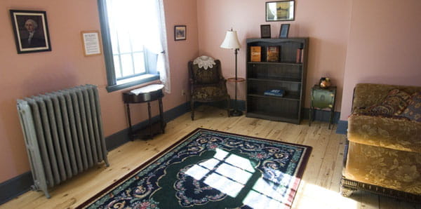 Period room at the lightkeeper's dwelling at Tawas Point Lighthouse