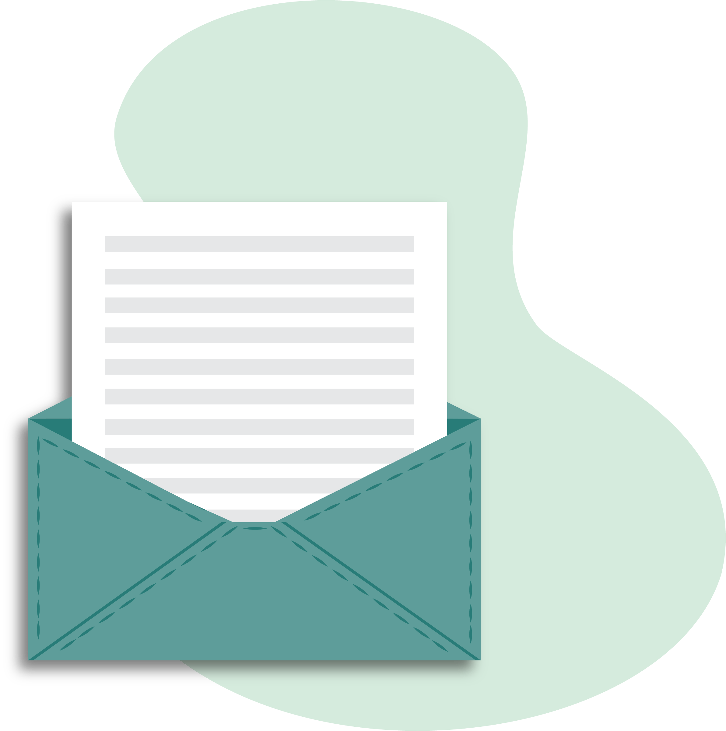 envelope with letter graphic