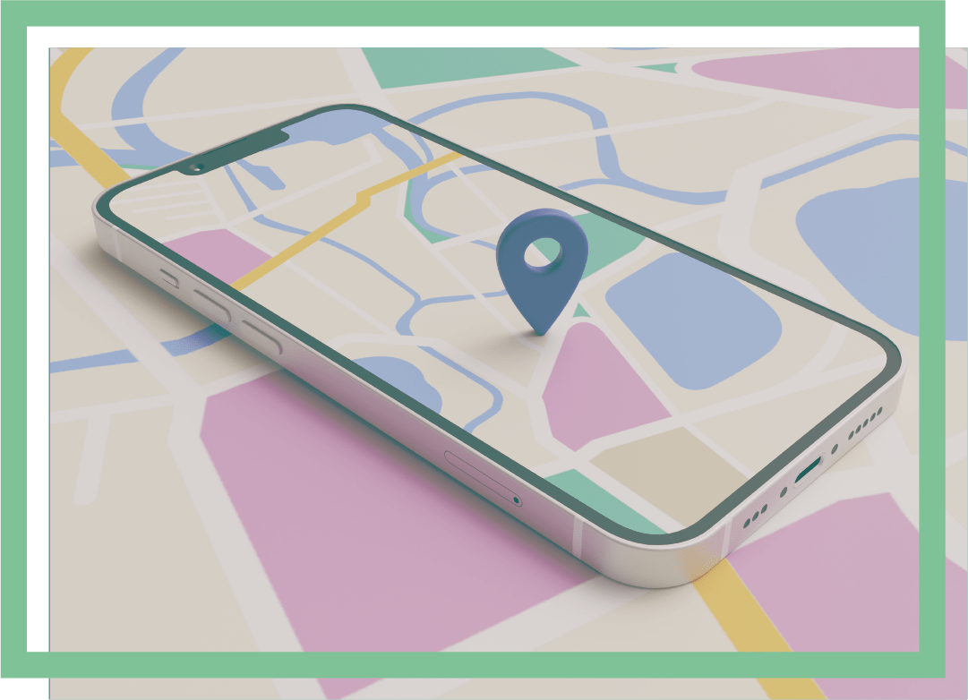 Phone with map