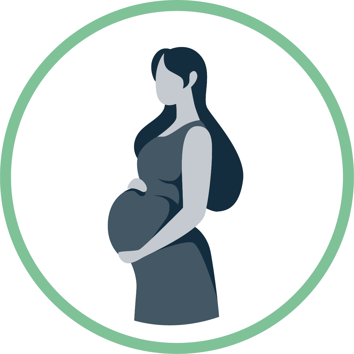 Pregnant woman graphic