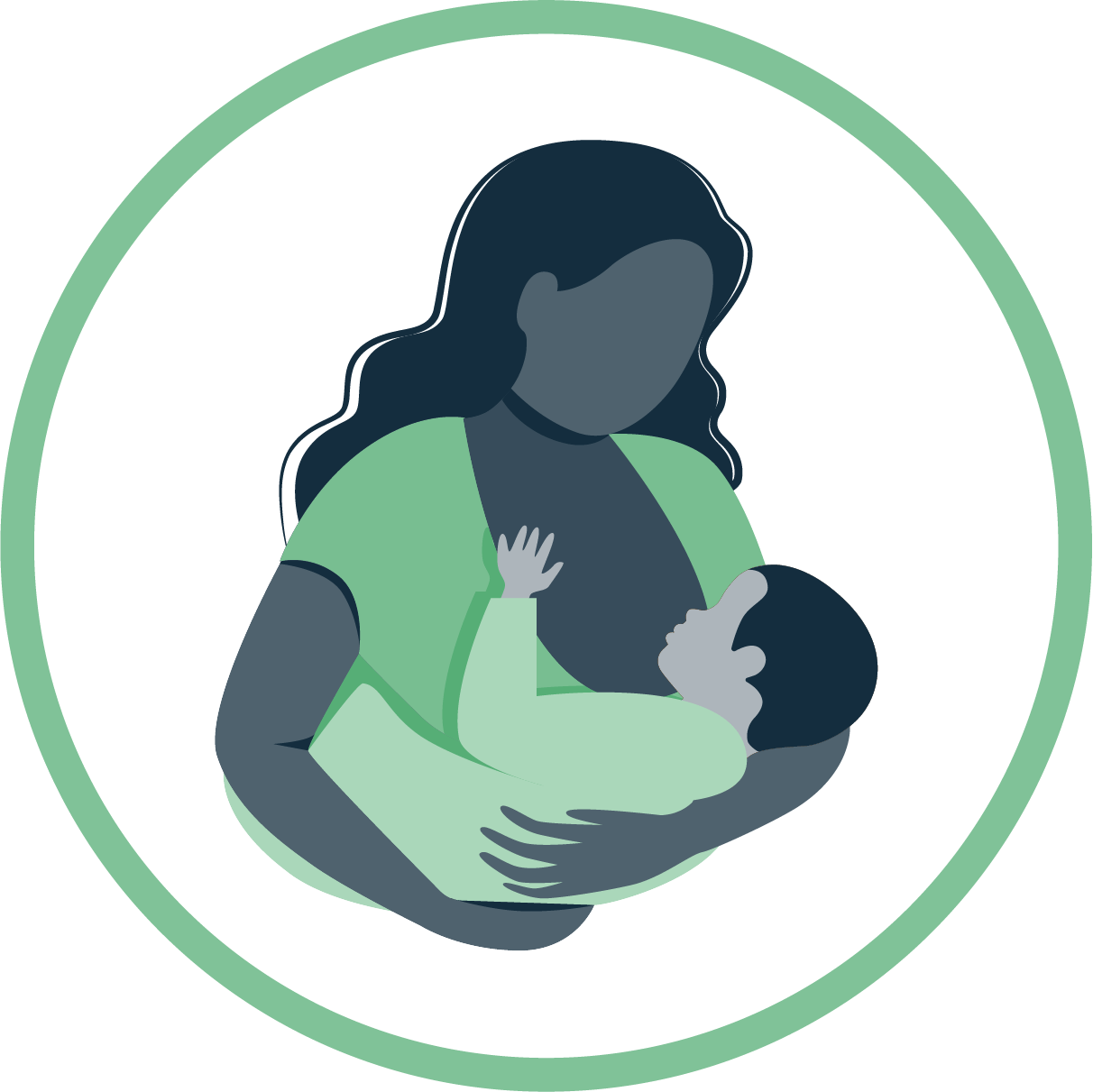 Nursing mother graphic