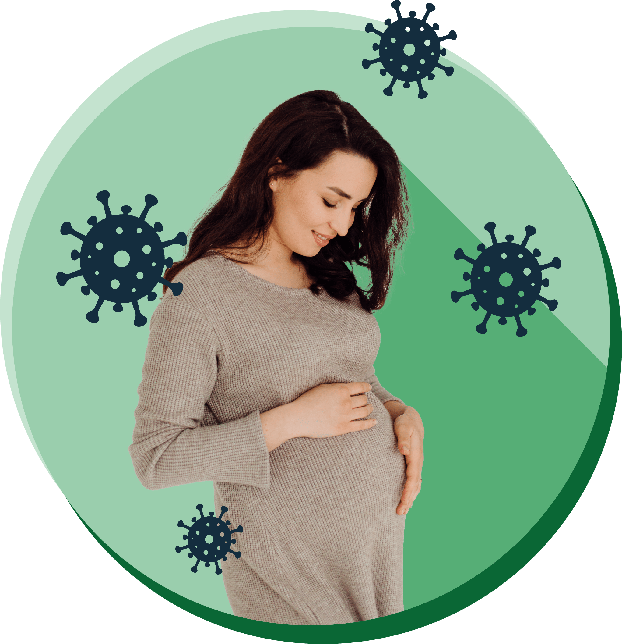 Pregnant woman and COVID