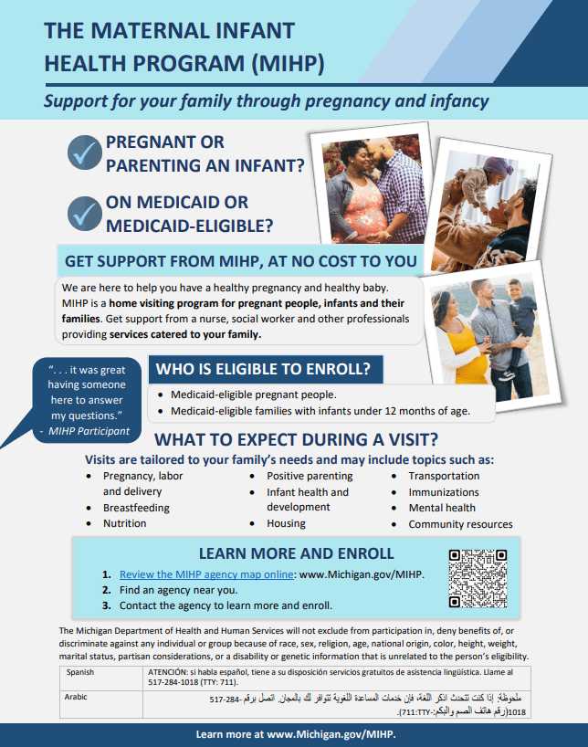 image of mihp family information sheet