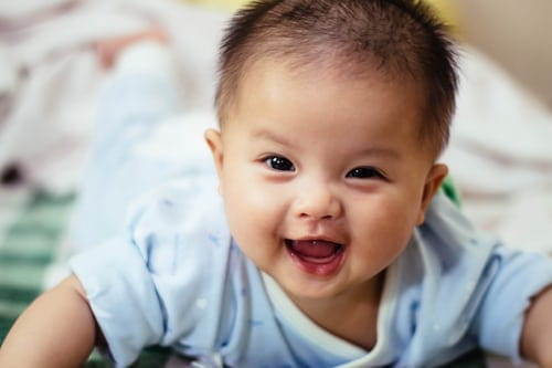 baby smiling