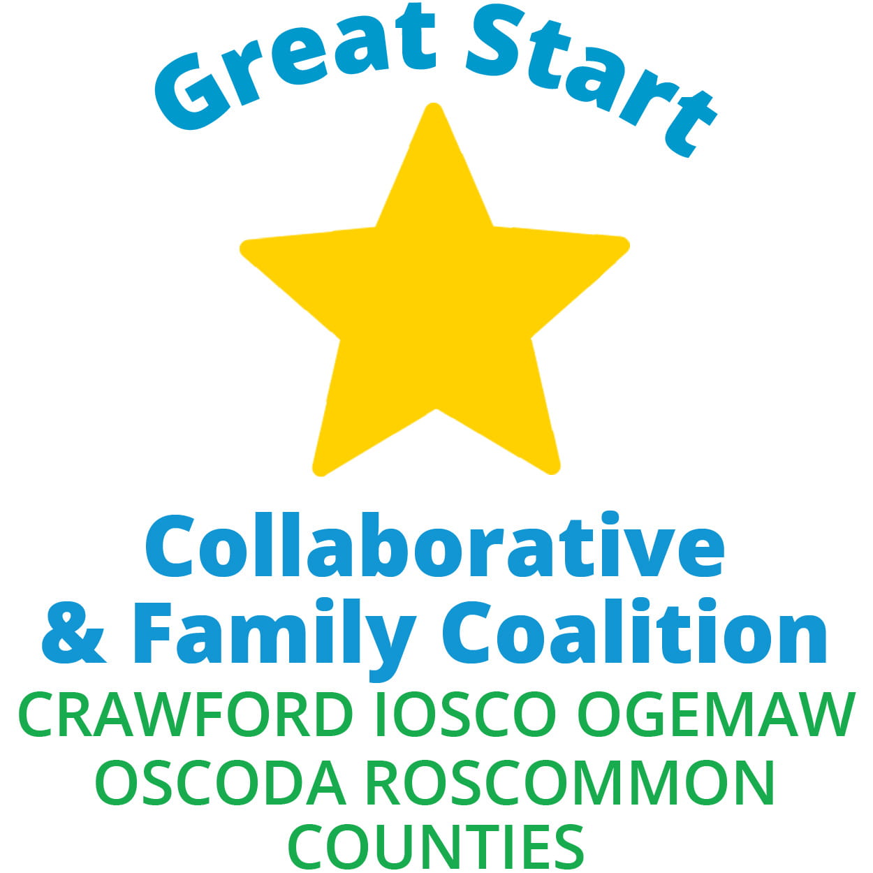 Crawford Iosco Ogemaw Oscoda Roscommon Great Start Collaborative and Family Coalition logo
