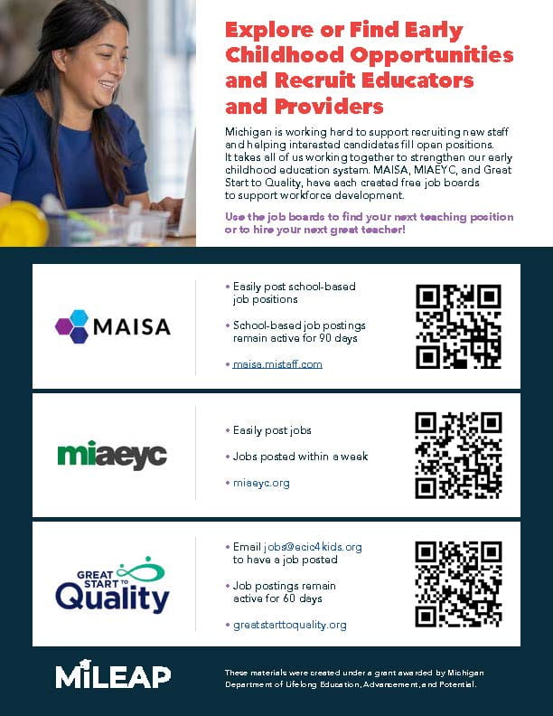 MiLEAP_JobBoard_Flyer image