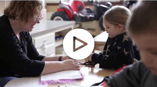 Video series placeholder with play button