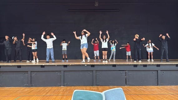 THRIVE Summer Youth Program participants perform a dance.