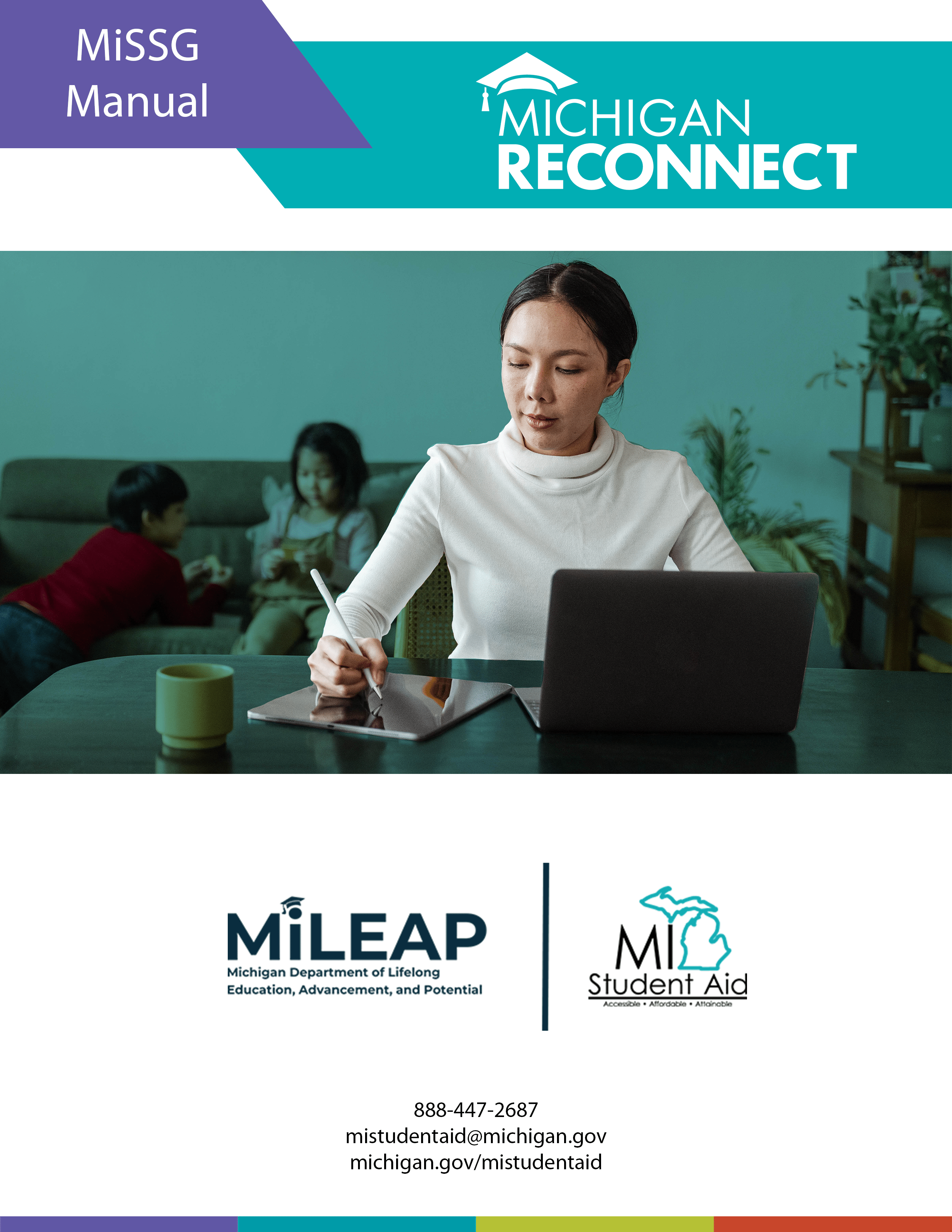 The cover page of the MiSSG Manual for Michigan Reconnect.