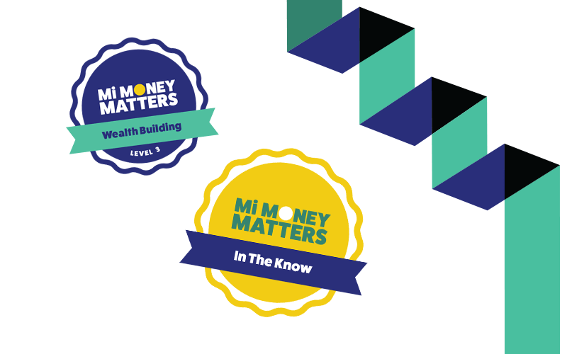 New badges for the Mi Money Matters learning pathways