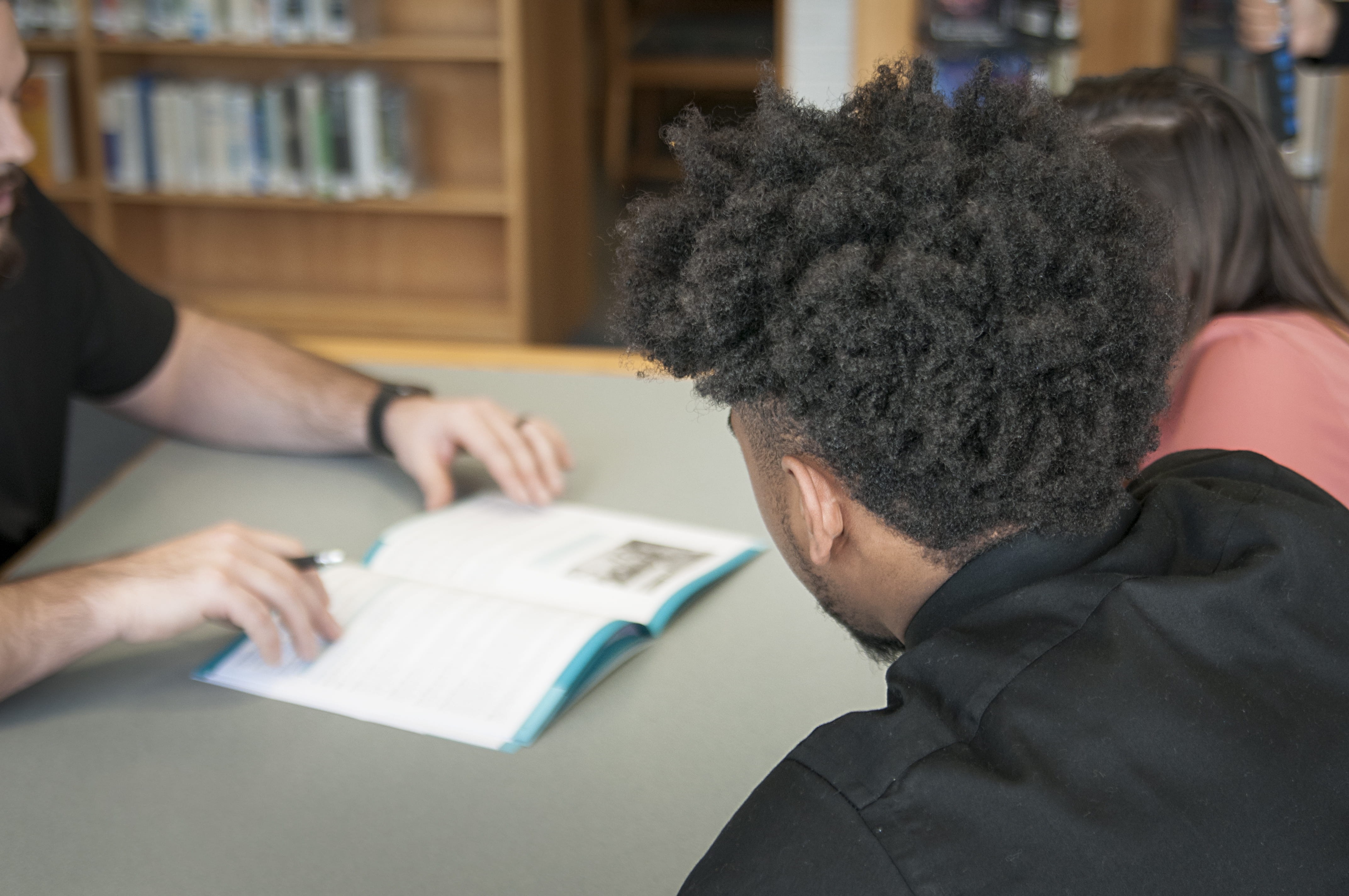Counselor Talking to Students