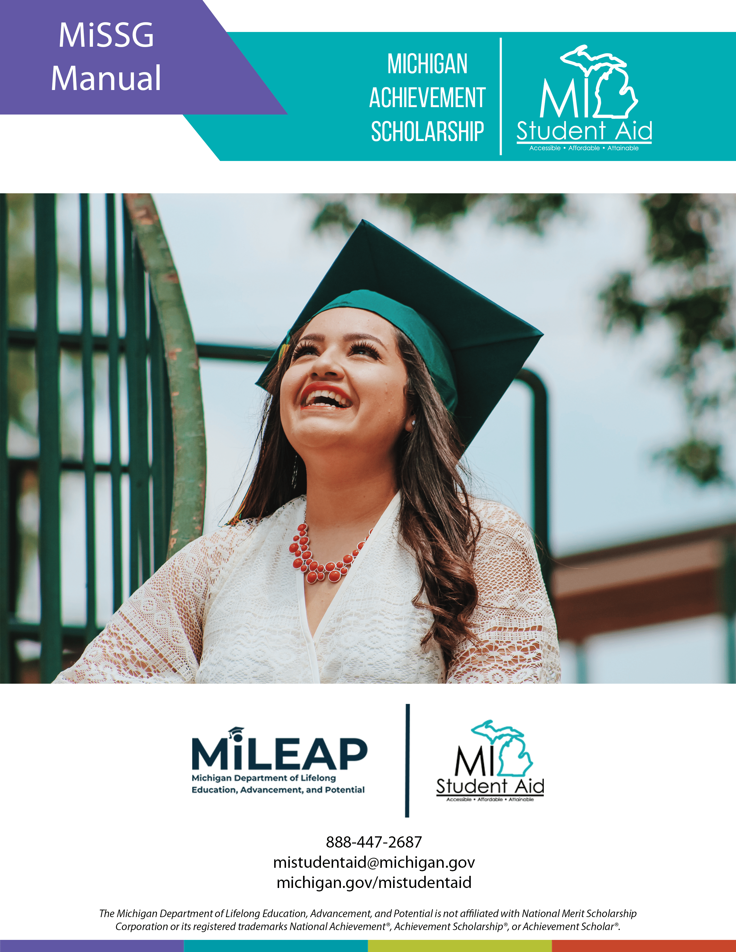 Michigan Achievement Scholarship MiSSG Manual Cover