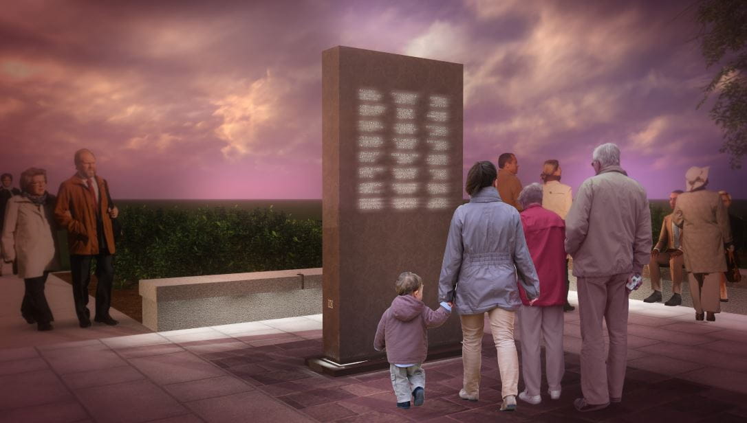 Photo of the proposed Michigan Law Enforcement Officers Monument Memorial.
