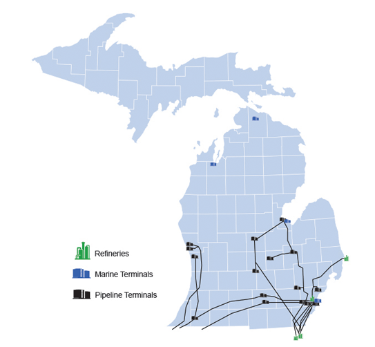 Natural Gas Utility Service Area map (23K) - utility names are links to further information