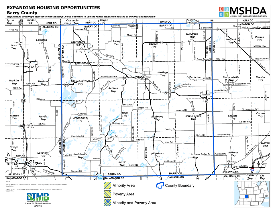 Barry County Deconcentration Map Image