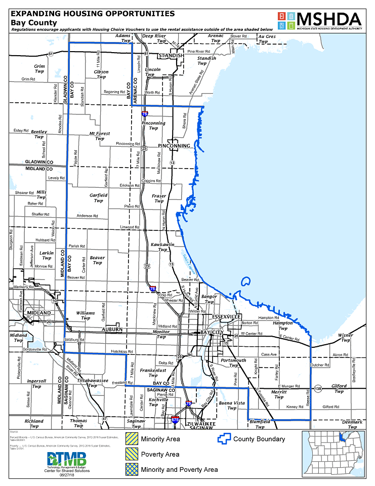 Bay County Deconcentration Map Image